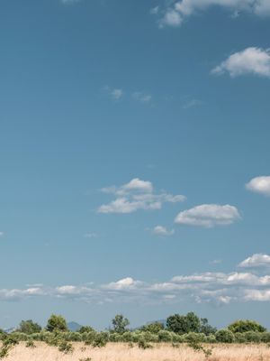 Photo d'un ciel bleu sur Moustiers sainte Marie